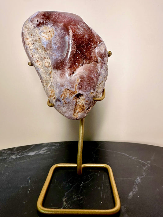 Roze amethist op standaard - 11000