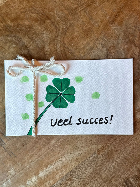 Veel succes kaartje
