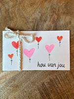 Hou van jou kaartje