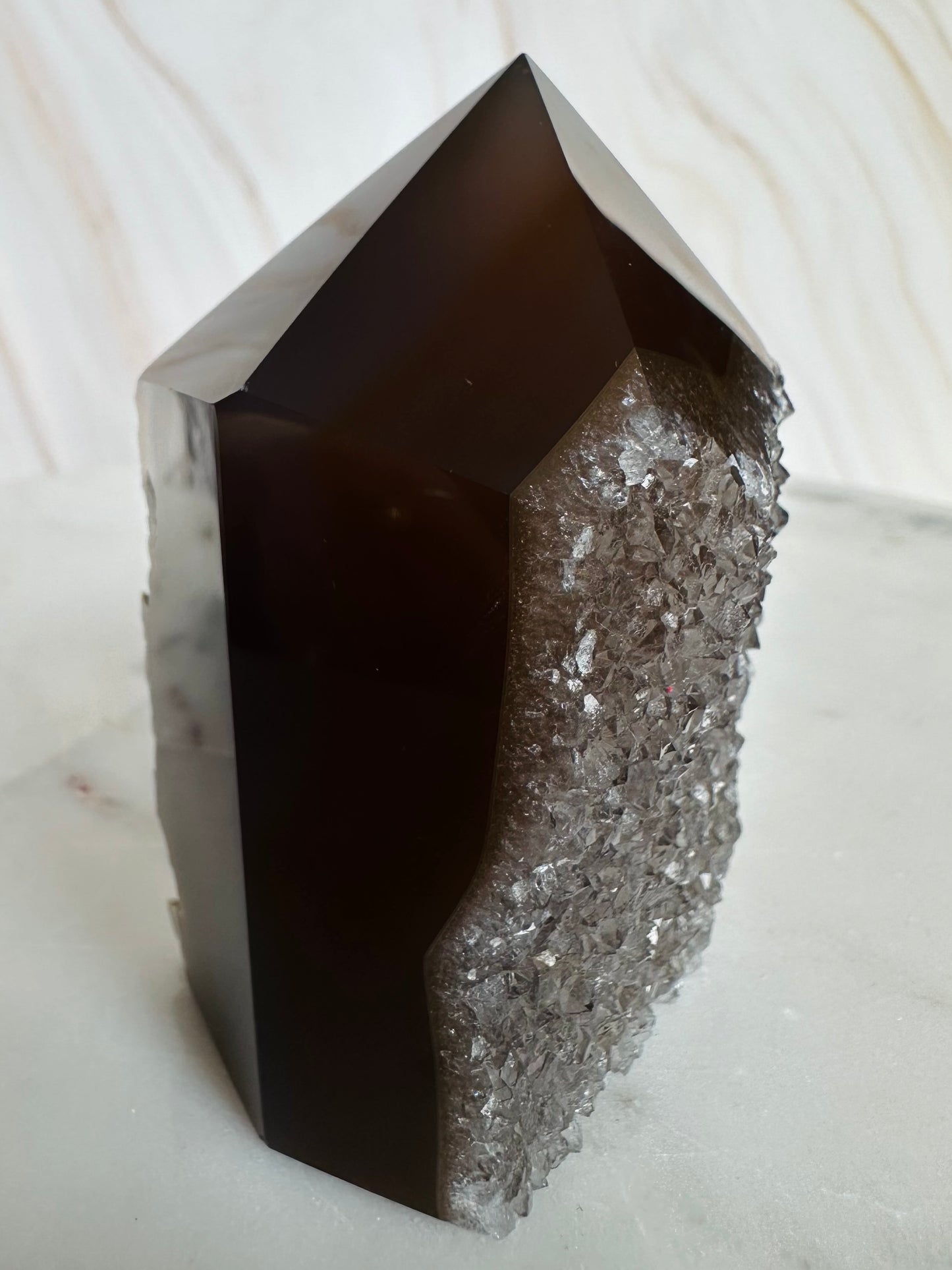Druzy agaat punt toren - 22001