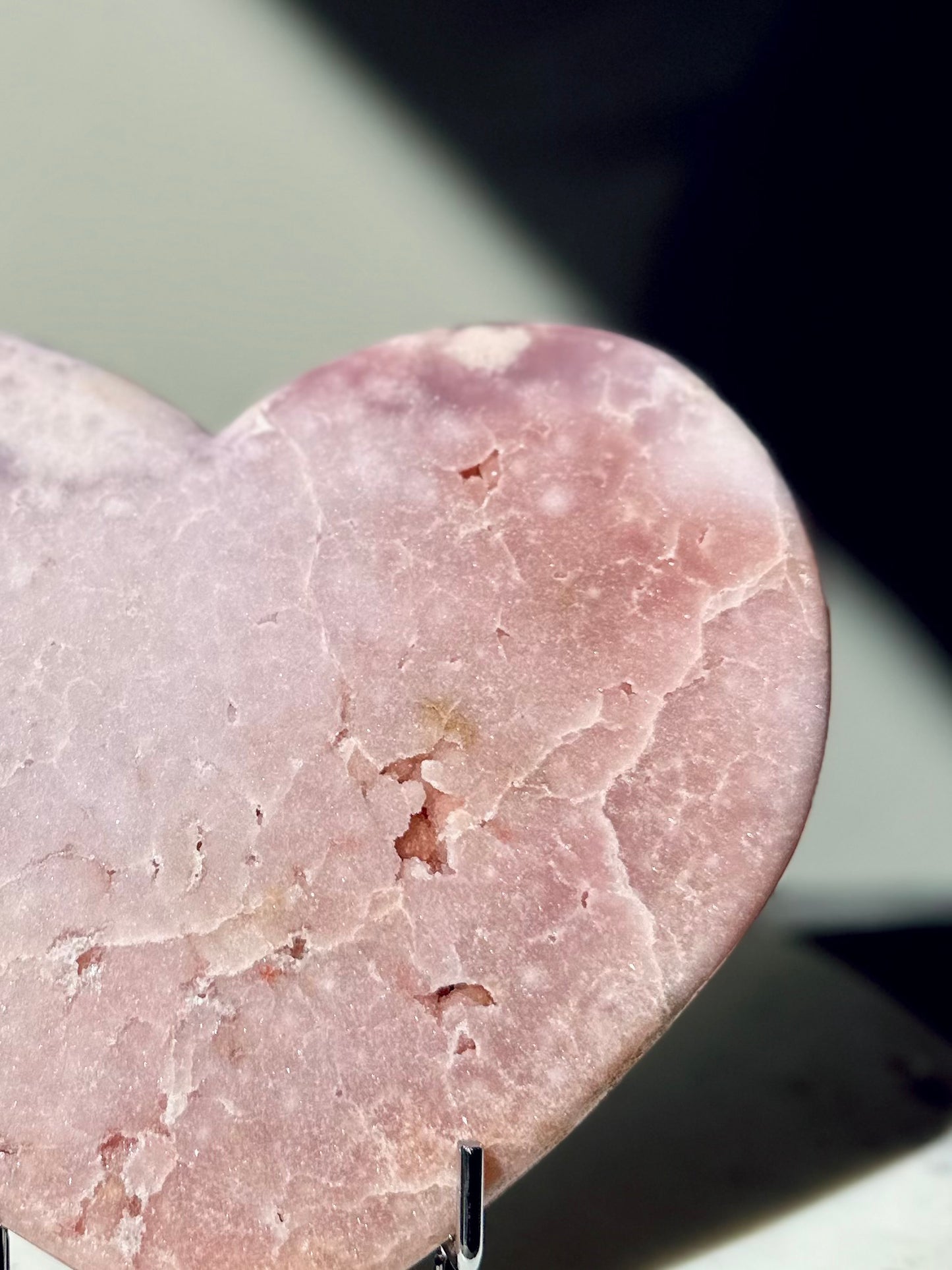 Roze amethist hart - 27005