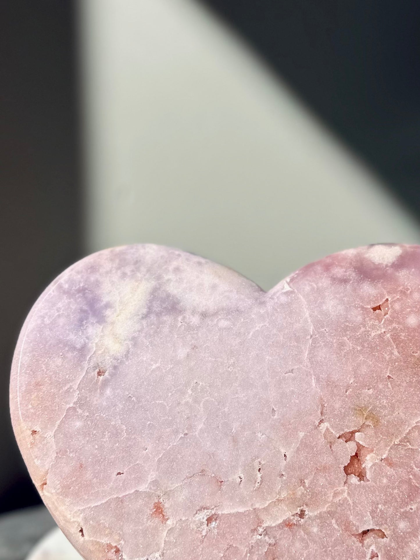 Roze amethist hart - 27005